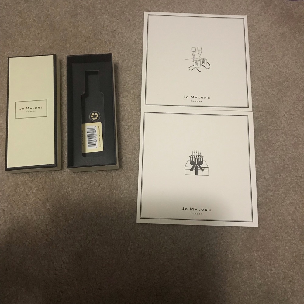 Jo Malone empty Box and Birthday Cards